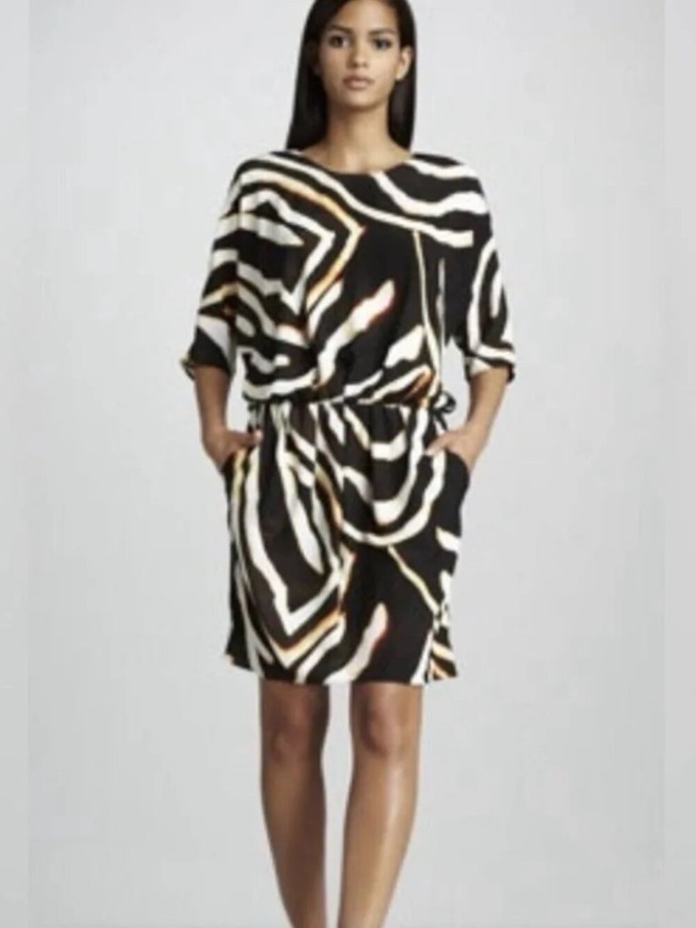 Indikka New York Zebra Print Cover Up Dress Size Small